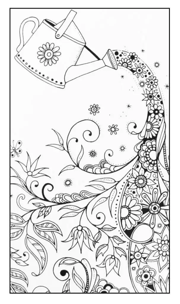 Flower Coloring Pages For Teenagers