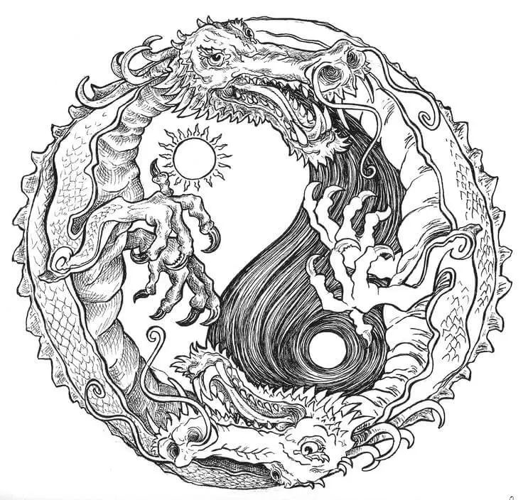 Dragon Coloring Pages For Teens