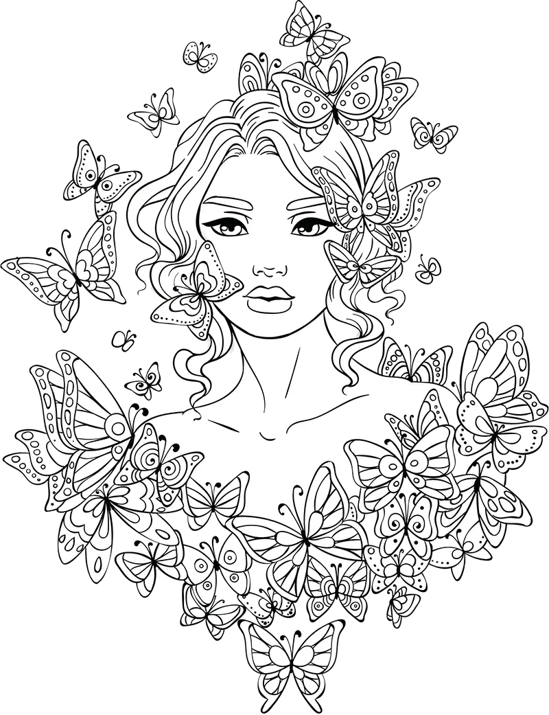 Hearts And Flowers Coloring Pages For Teens