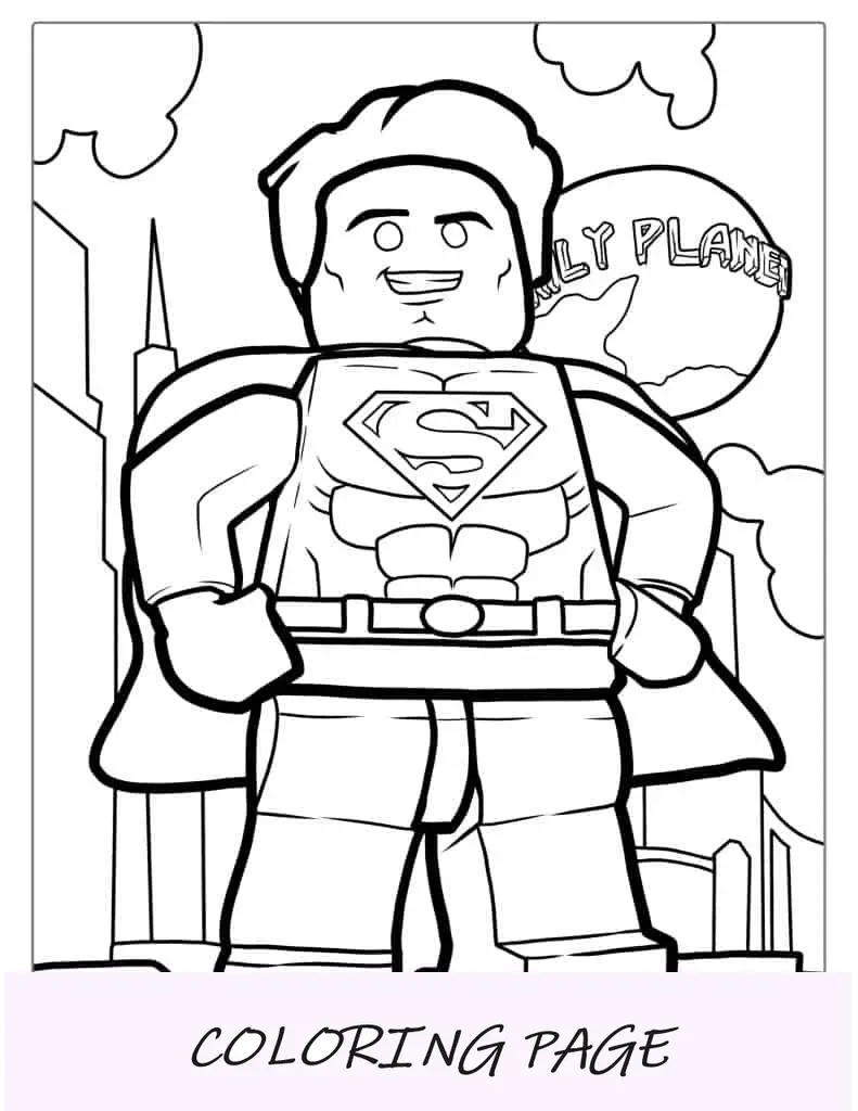 Lego Superman frente al Daily Planet