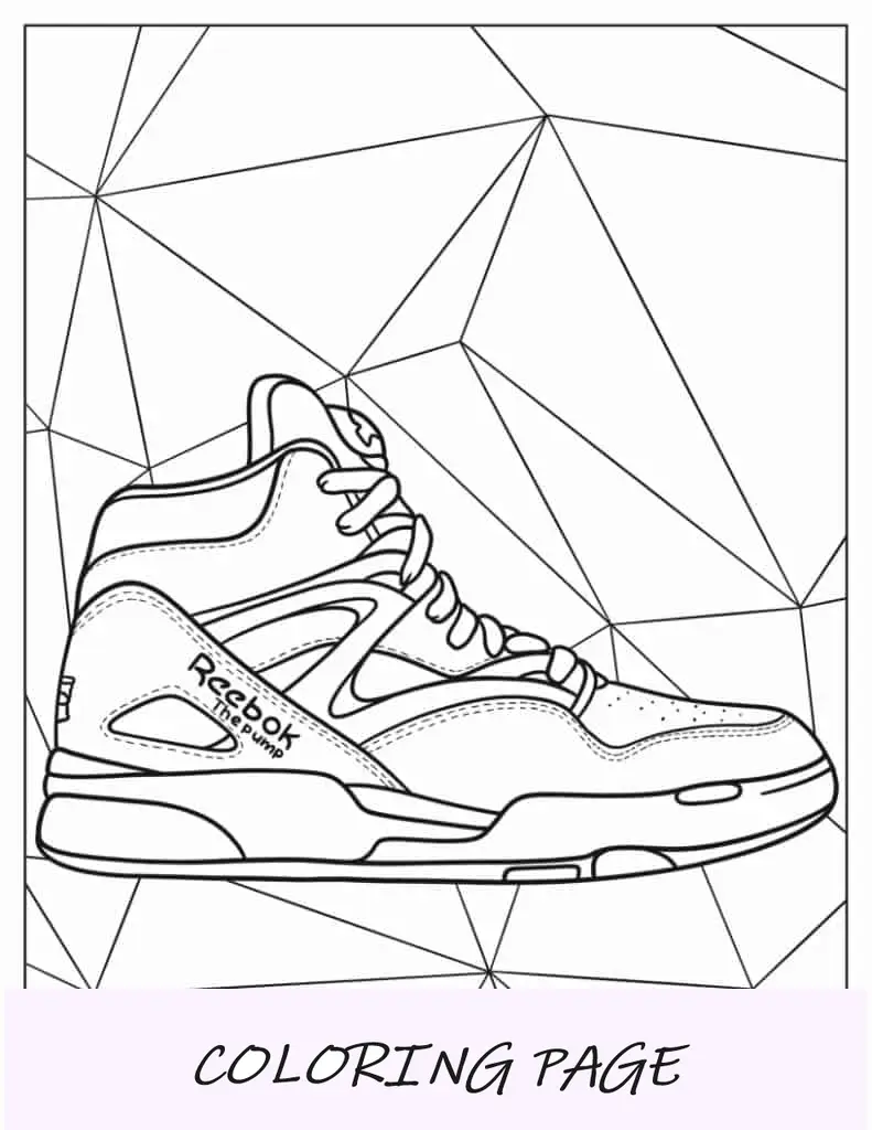 Esboço fácil de Reebok The Pump To Color