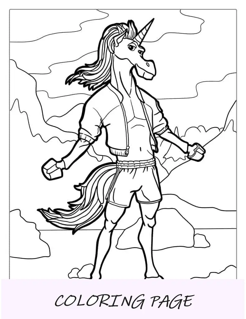 Piel De Unicornio Fortnite Para Colorear