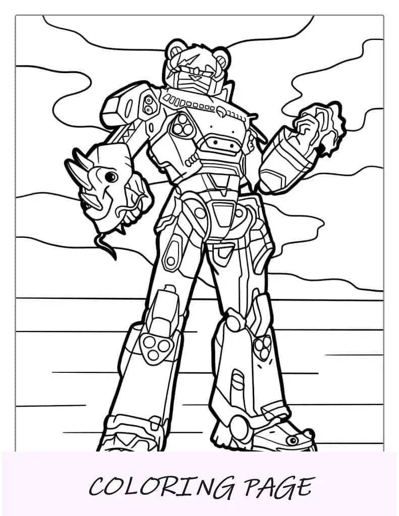 Diseño de líder del equipo Fortnite Mecha