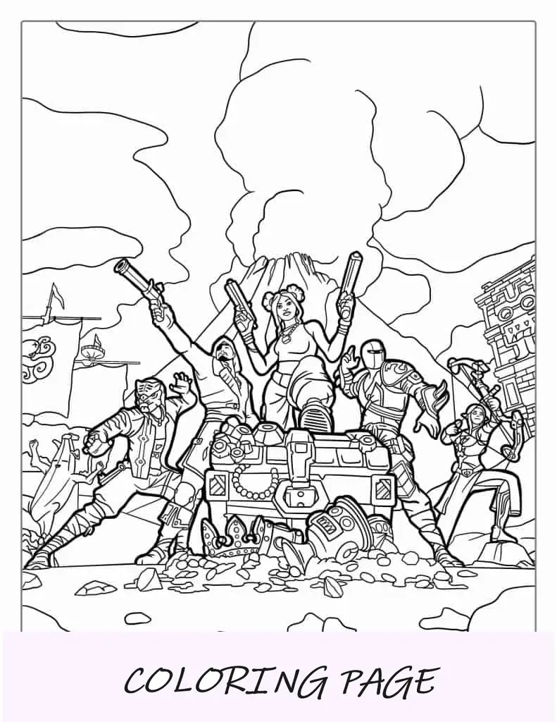 Fortnite Battle Royale para colorear