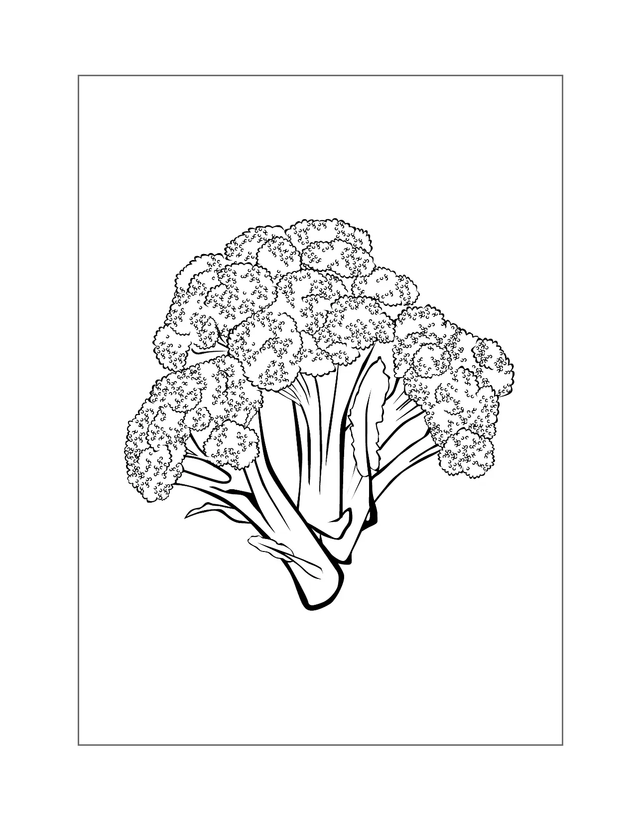 Broccoli Coloring Pages