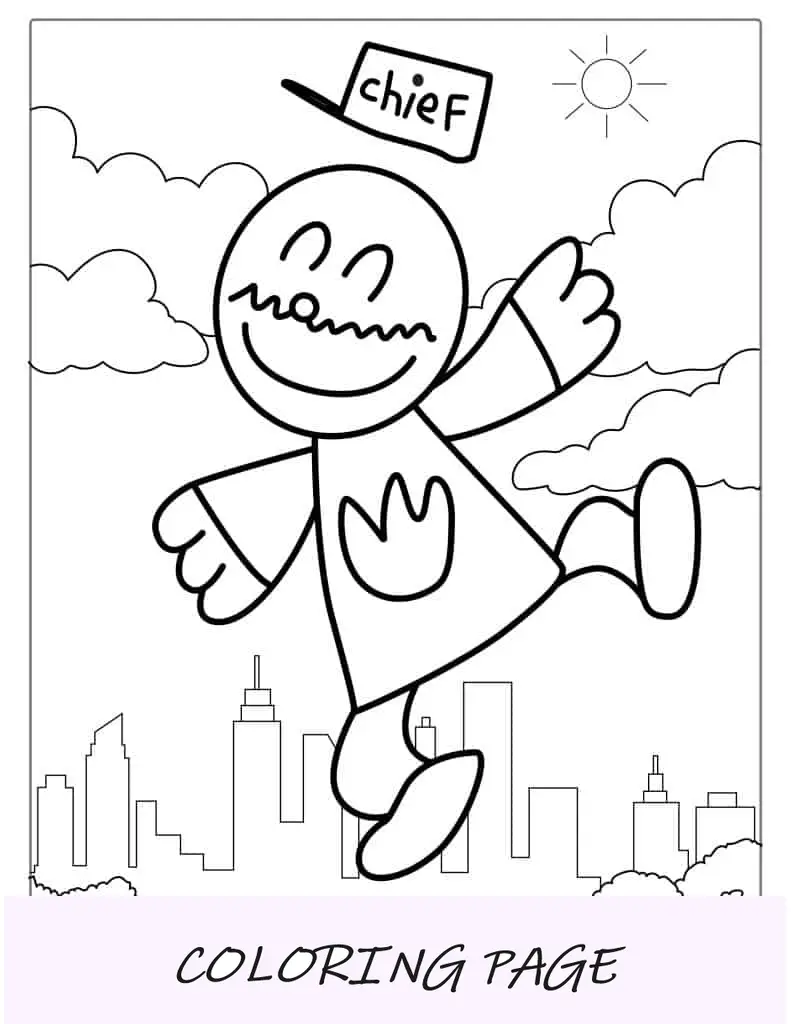 Personagem principal do homem-cachorro à cor