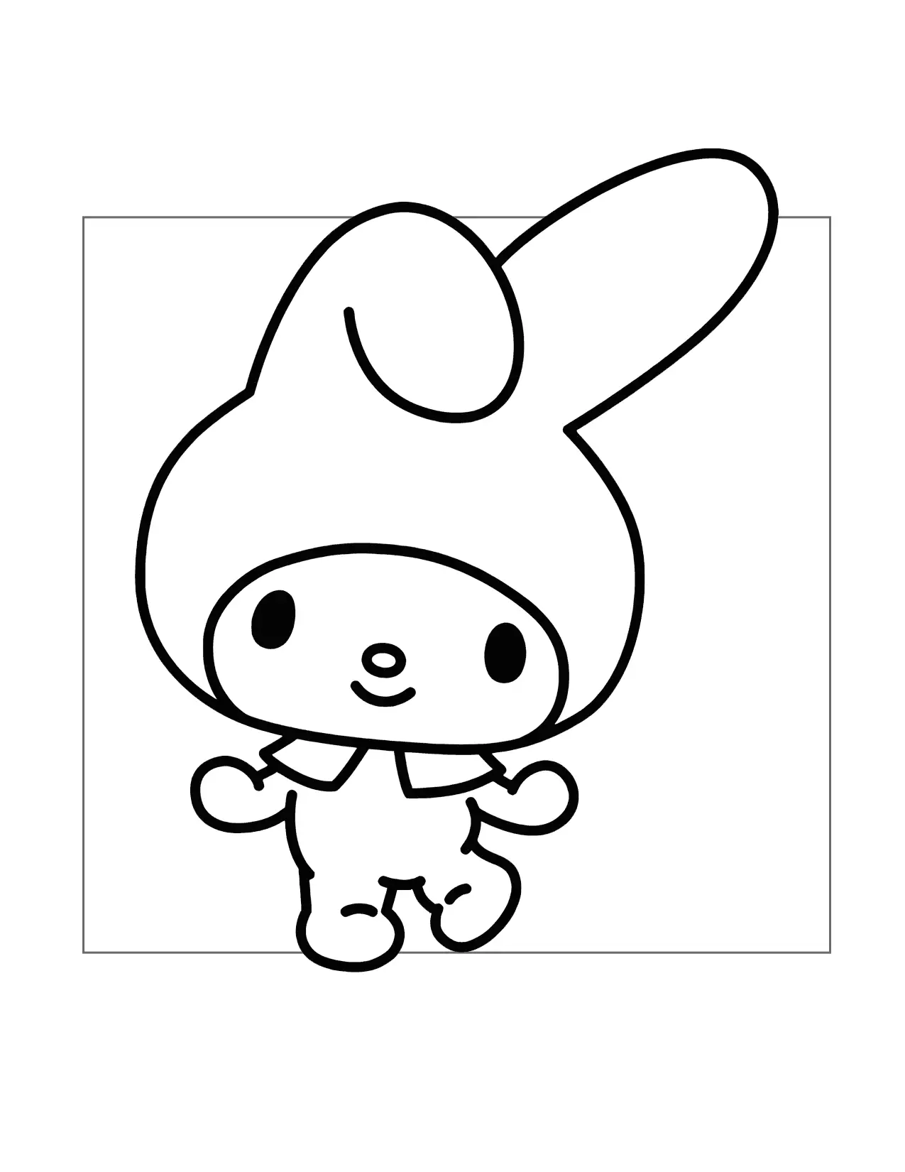 My Melody Is Dancing Coloring Page