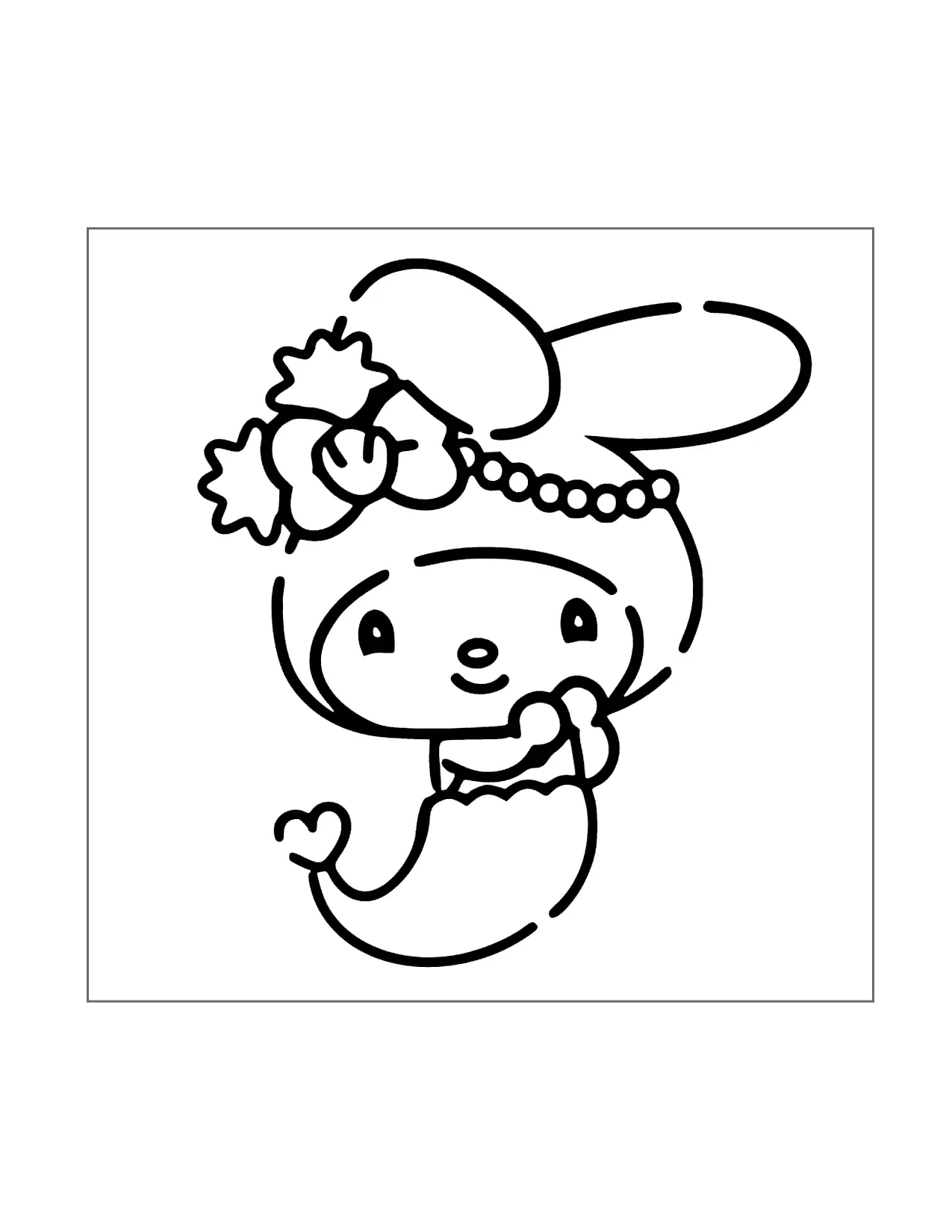 Mermaid Melody Coloring Page