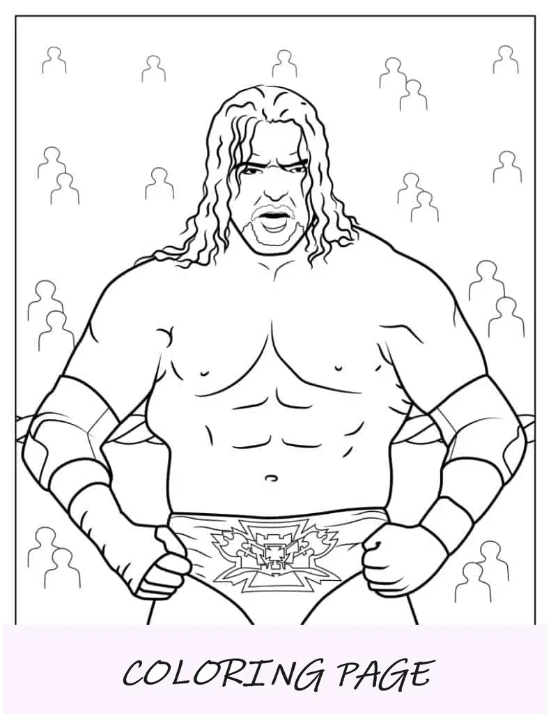 Triple H WWE luchador en el ring