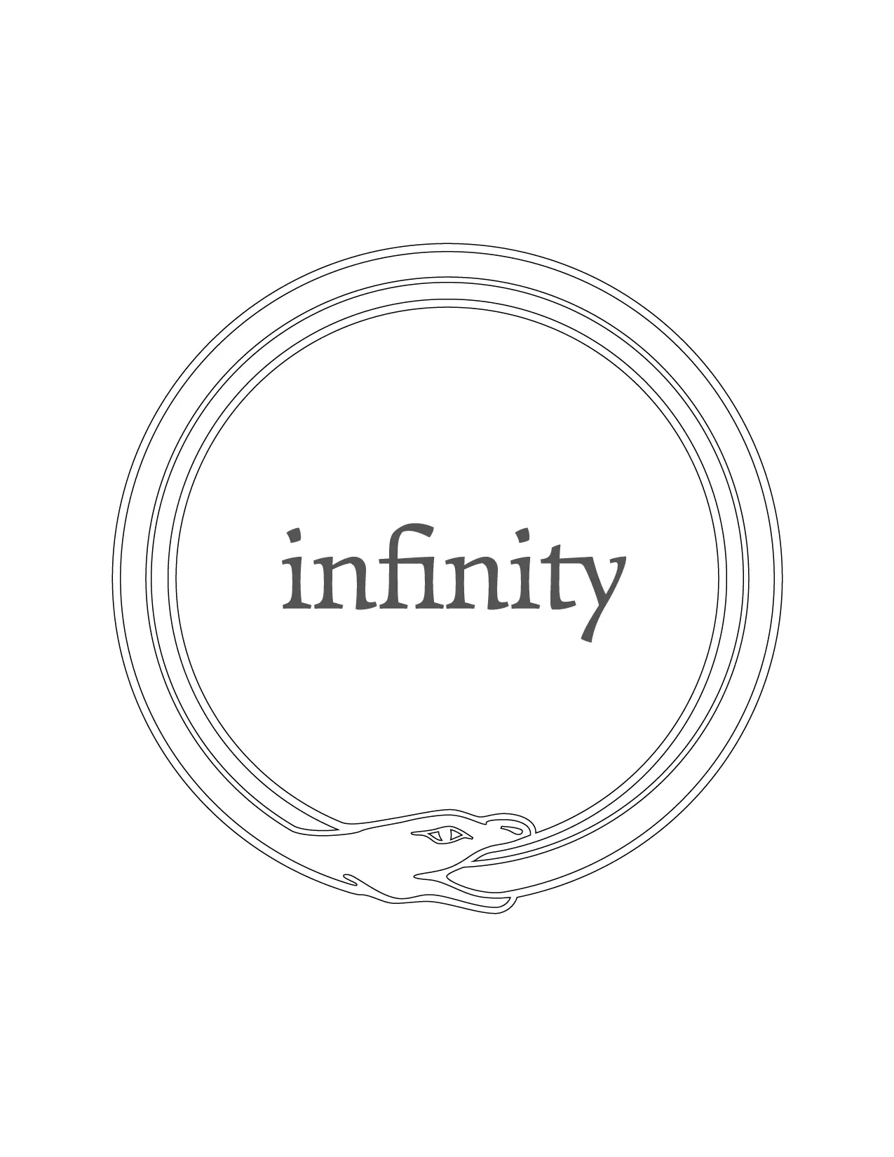 Ouroboros Infinity Coloring Page