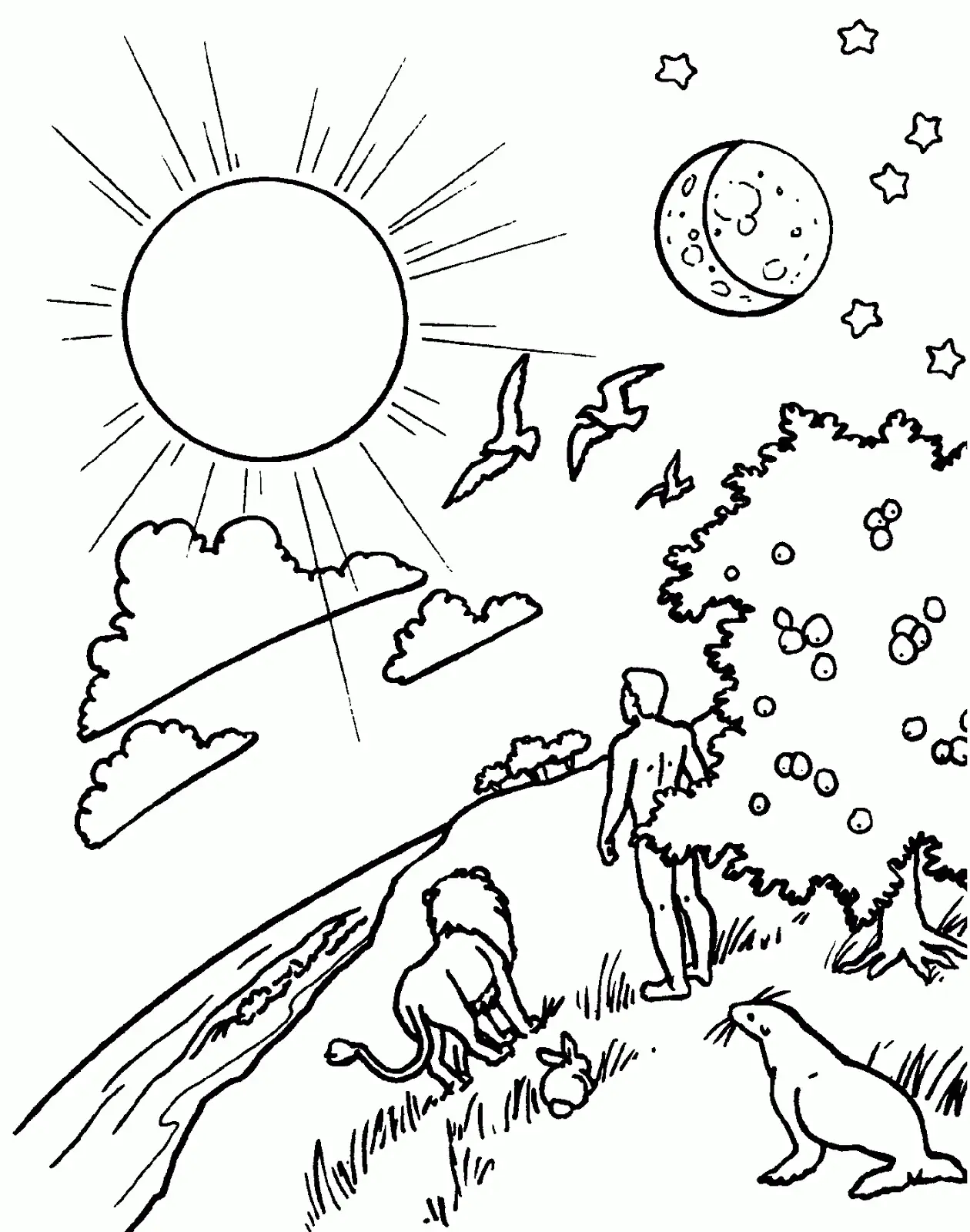 Free Bible Coloring Pages 1