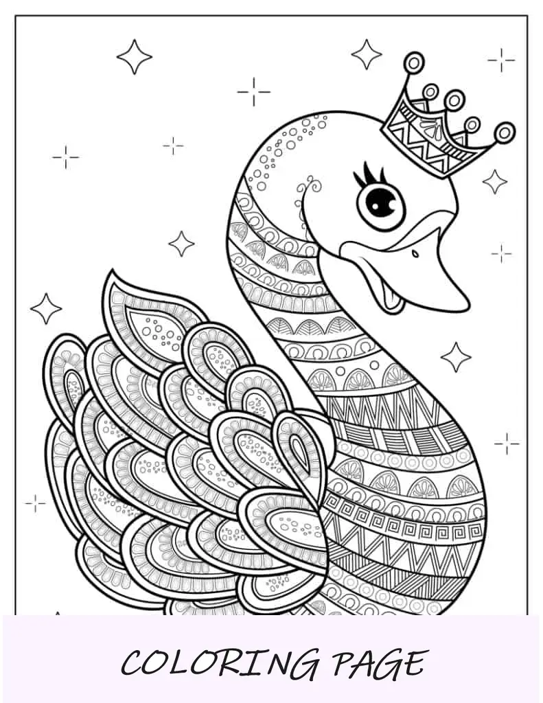 Mandala-Ente-Malseite
