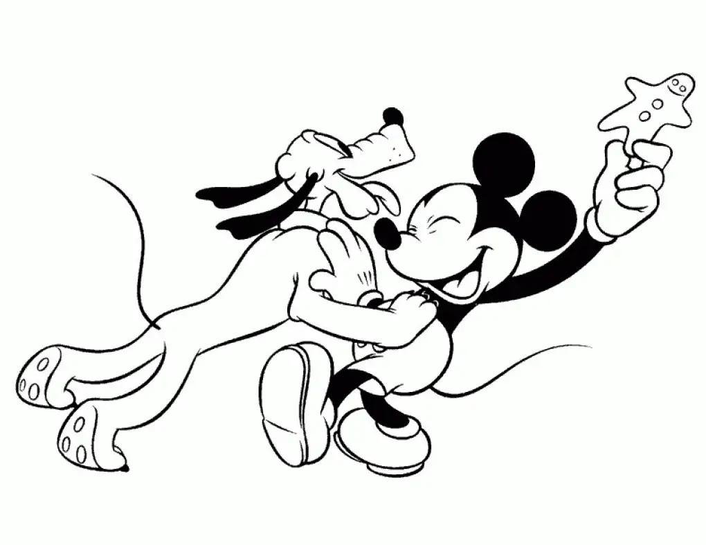 Famous Mickey Mouse Coloring Page