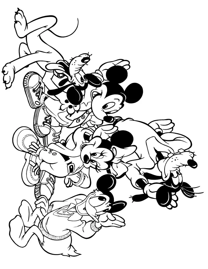 Cool Mickey Mouse Coloring Pages