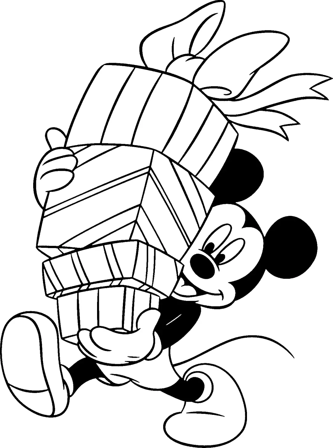 Bedtime Mickey Mouse Coloring Pages