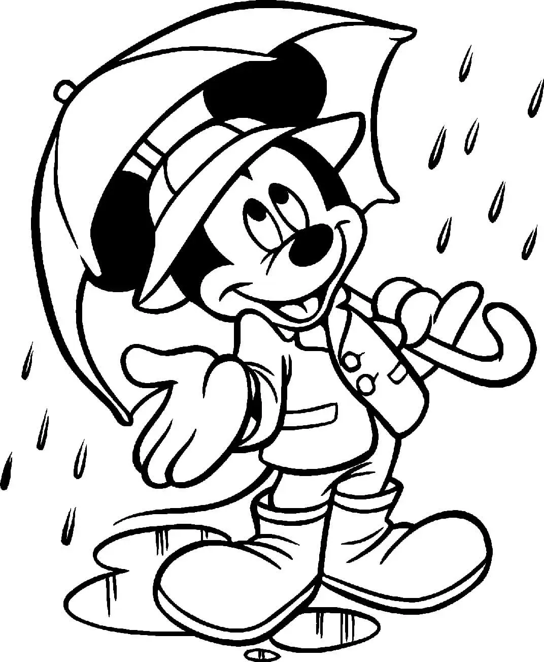 Mickey Loves Pluto Coloring Pages