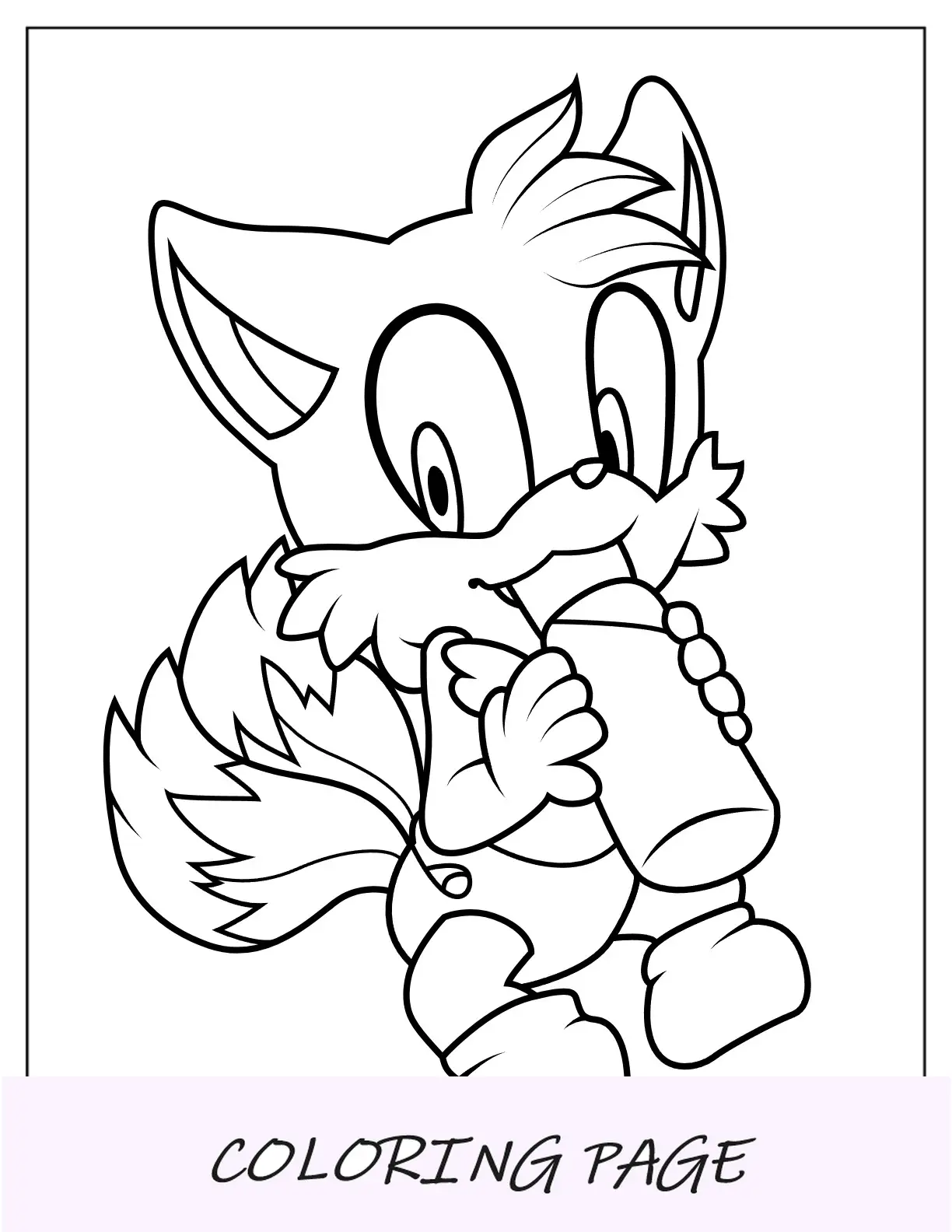 Baby Tails Coloring Pagina Bere Latte