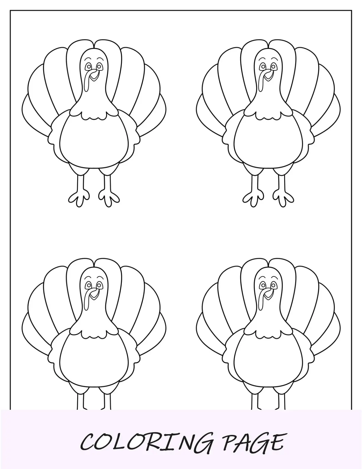 Modelo médio de desenho animado de peru