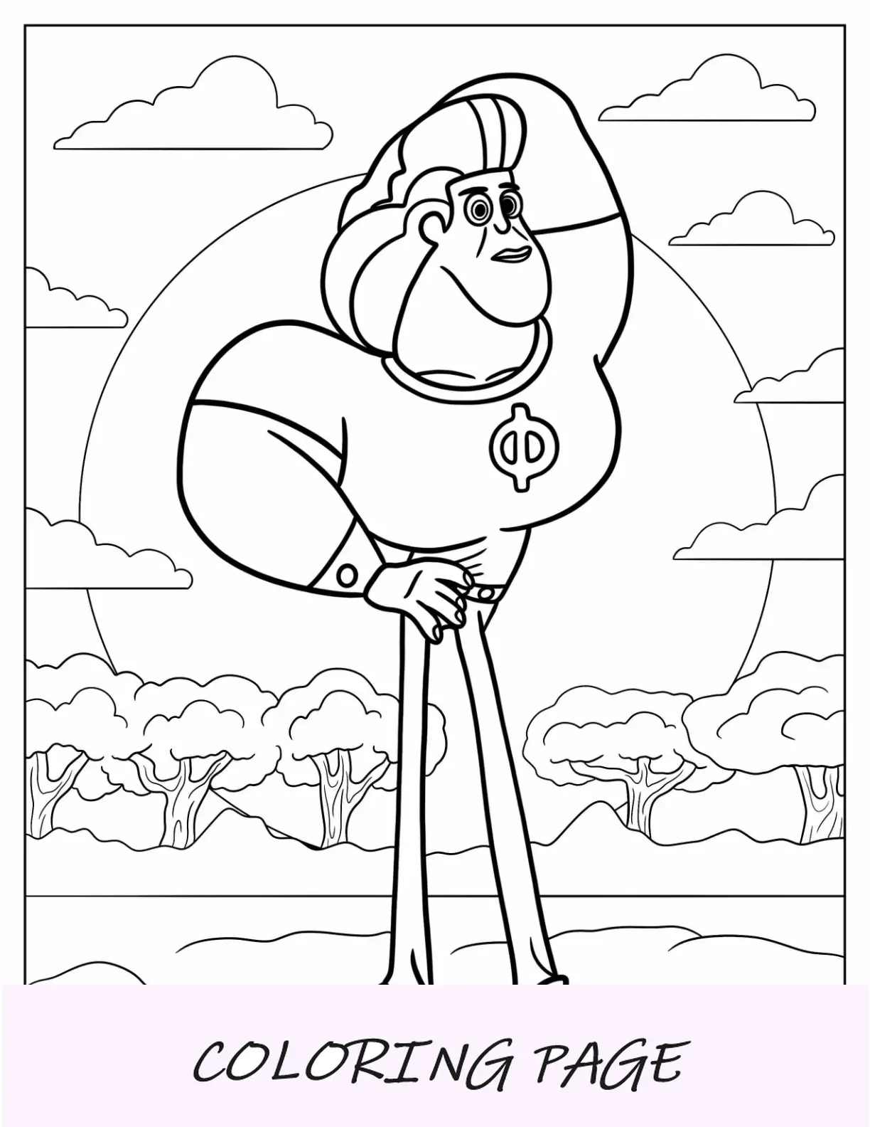 Página para colorir de Kratts selvagens de Dabio simples
