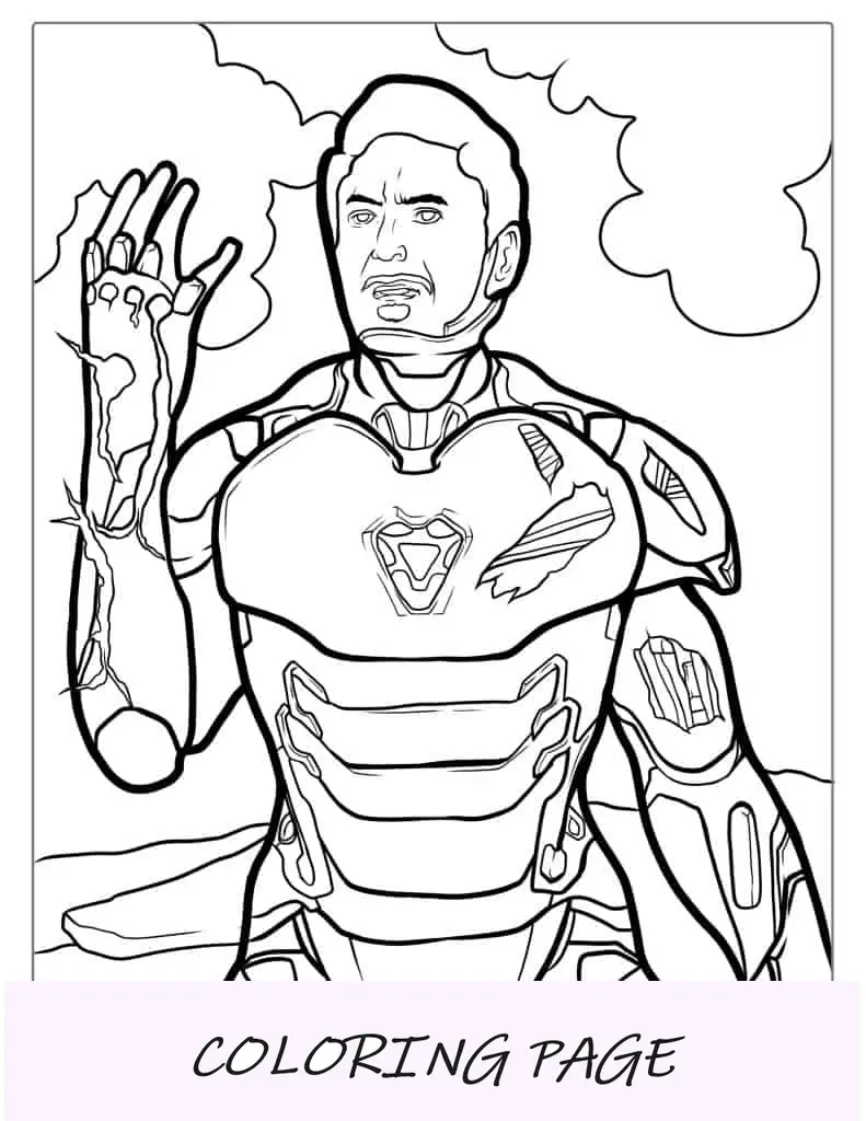 Tony Stark con piedras infinitas