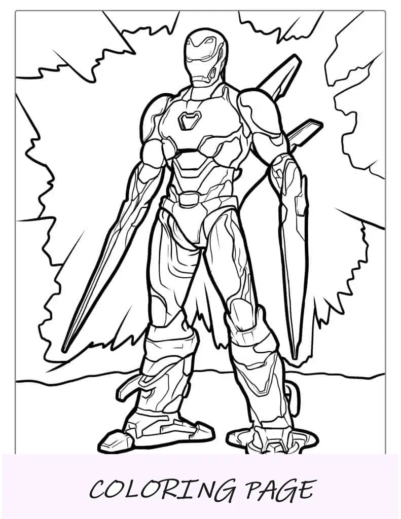 Iron Man con espada de Viabranium