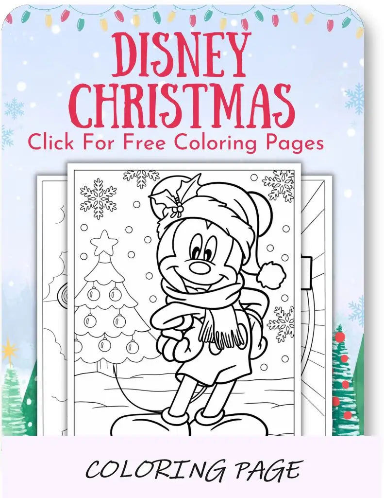 Desenhos para colorir de Natal da Disney para o Natal