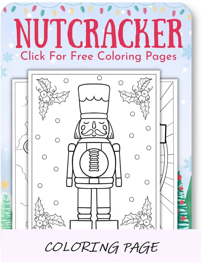 Desenhos para colorir de quebra-nozes para o Natal_