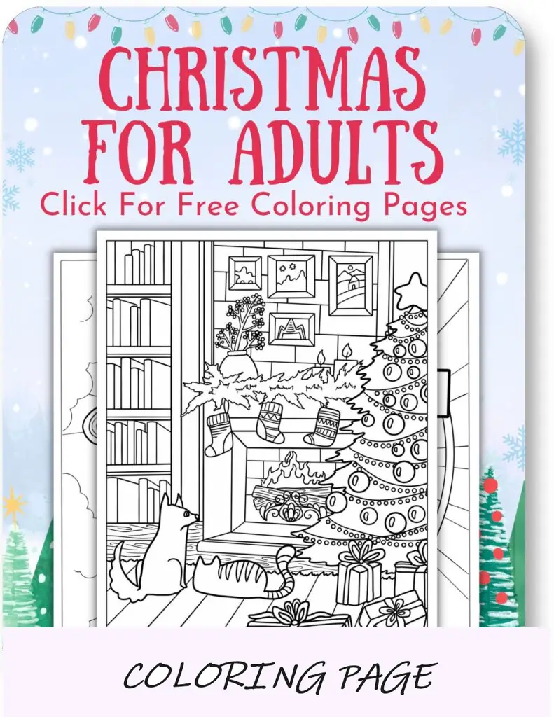 Desenhos para colorir de Natal para adultos no Natal