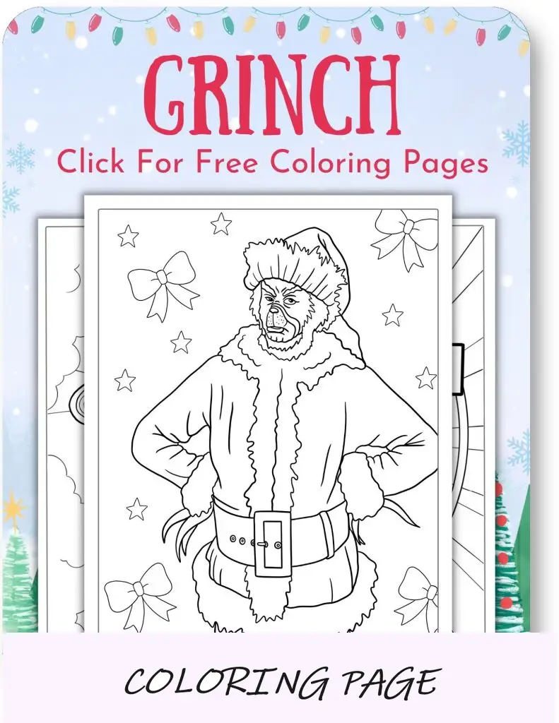 Desenhos para colorir do Grinch para o Natal_