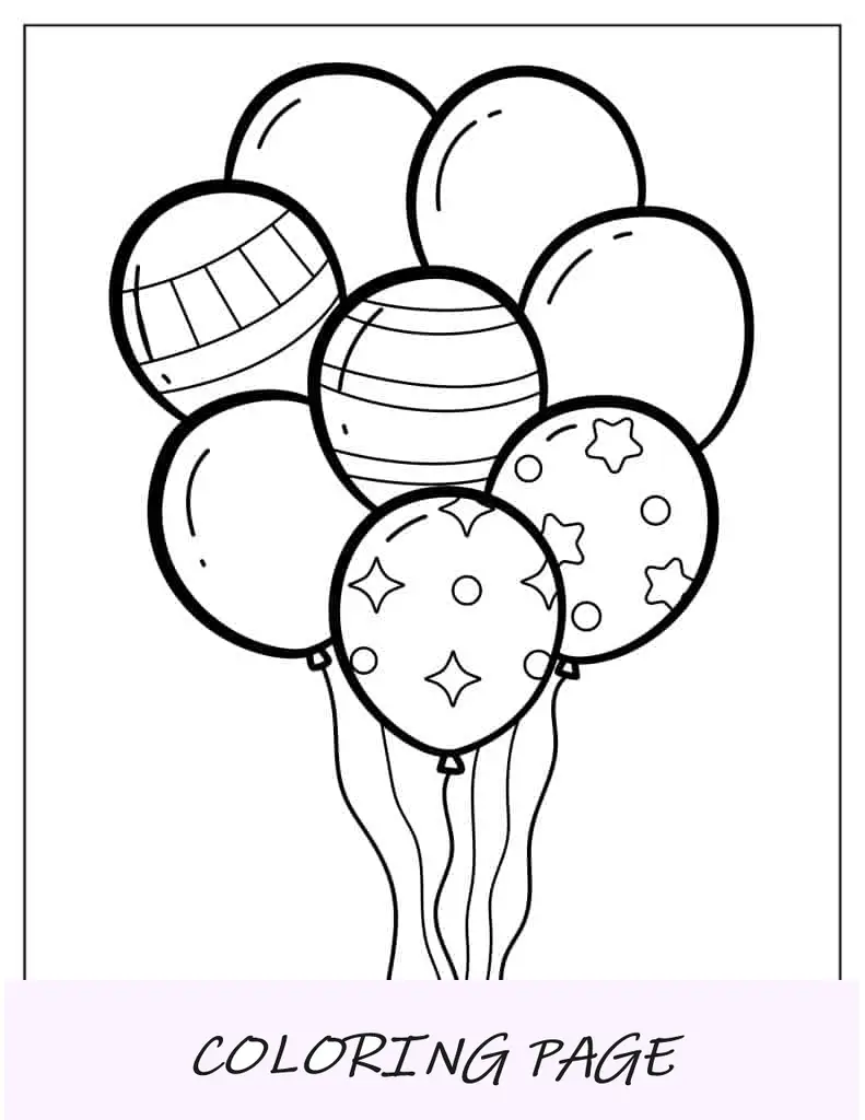 Bando de balões de festa