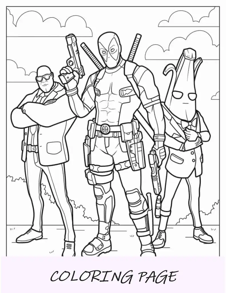 Lego Deadpool Para Colorear Para Ninos