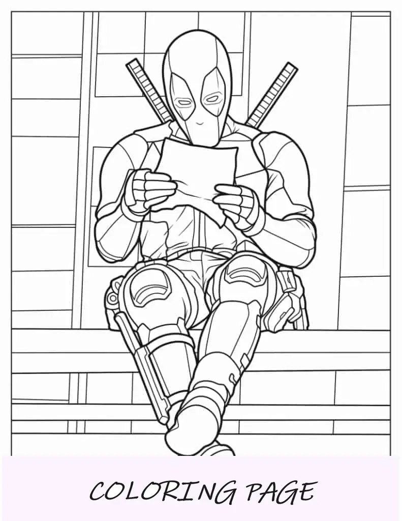 Dibujo para colorear de Deadpool