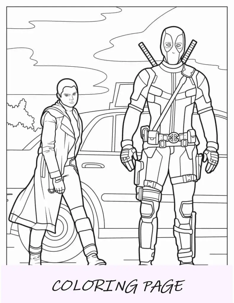 Deadpool haciendo una pose divertida
