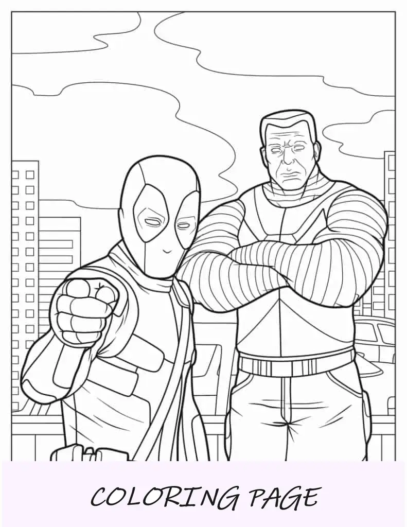 Logotipo De Deadpool Para Colorear
