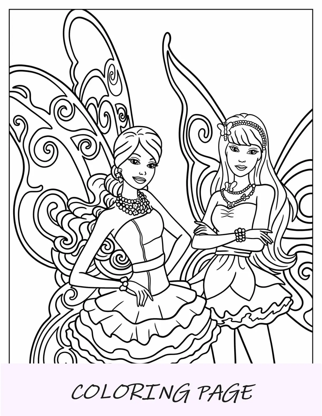 Barbie Fairytopia Hada Para Colorear