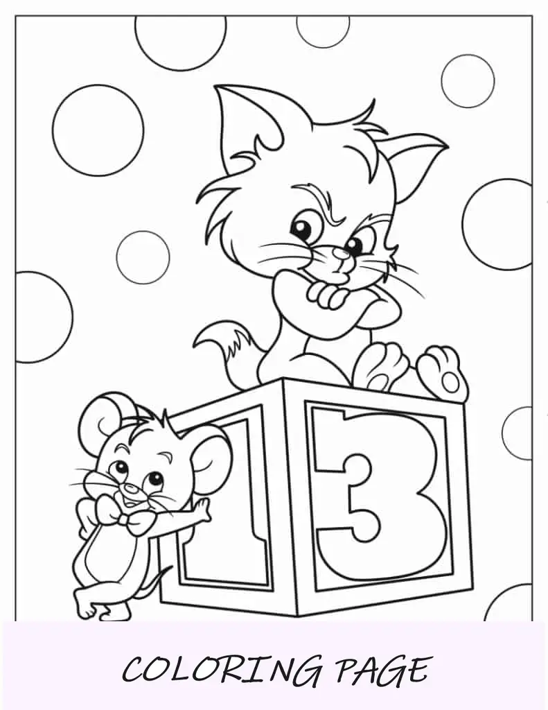 Kawaii Baby Tom e Jerry para crianças em idade pré-escolar