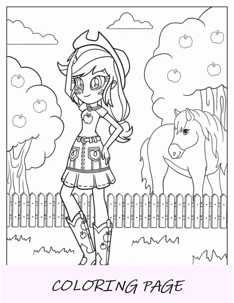 Applejack My Little Pony Equestria Meninas