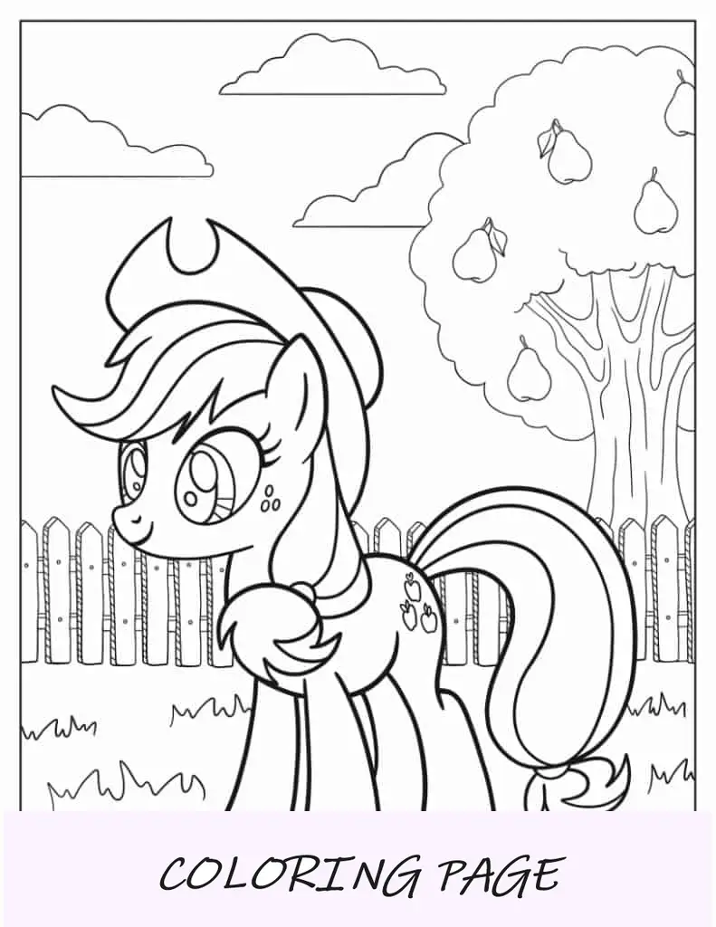 Baby Applejack com chapéu para crianças