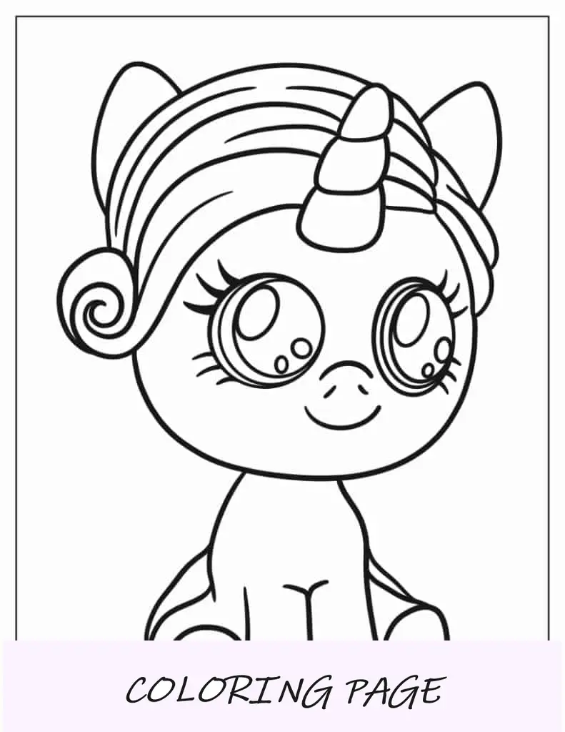 Unicórnio Kawaii Meu Pequeno Pônei