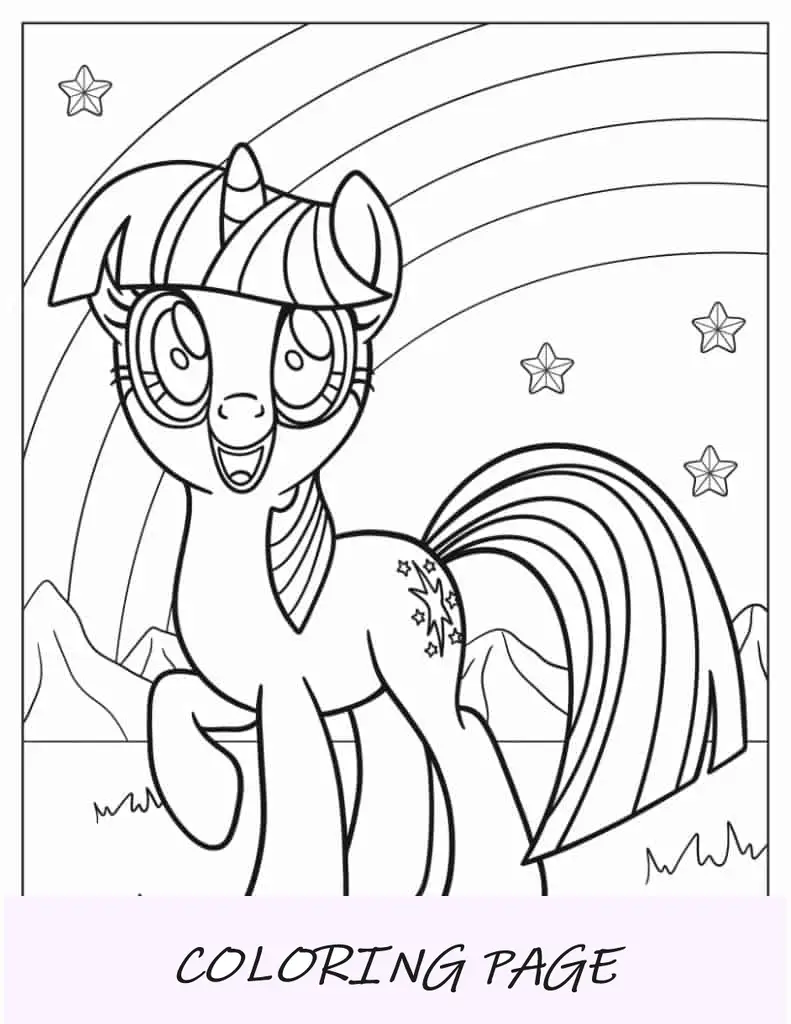 Twilight Sparkle sorridente de My Little Pony