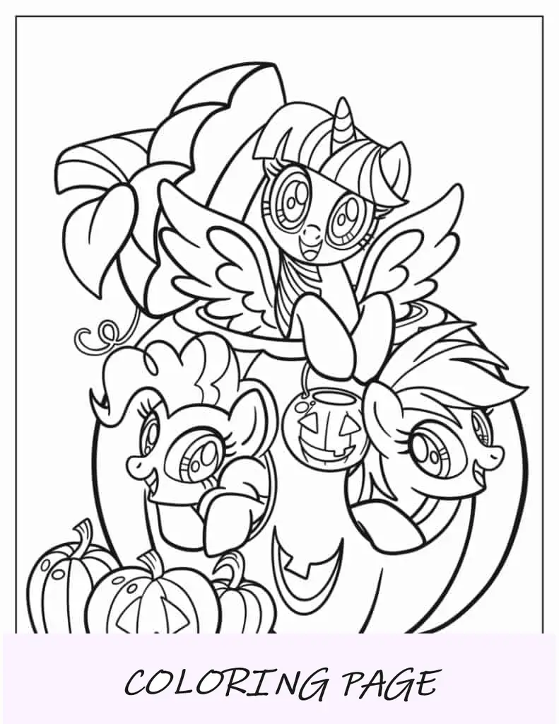 Twilight Sparkle e amigos em Jack-O-Lantern
