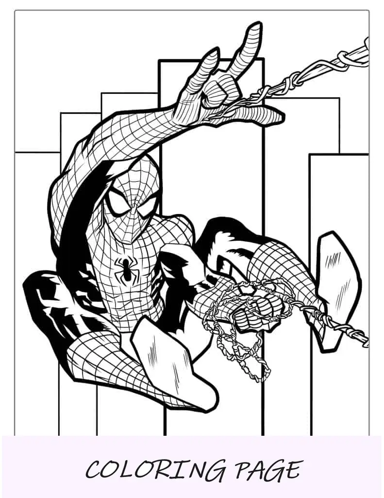 Spider-Verse Spider-Man salta per la città