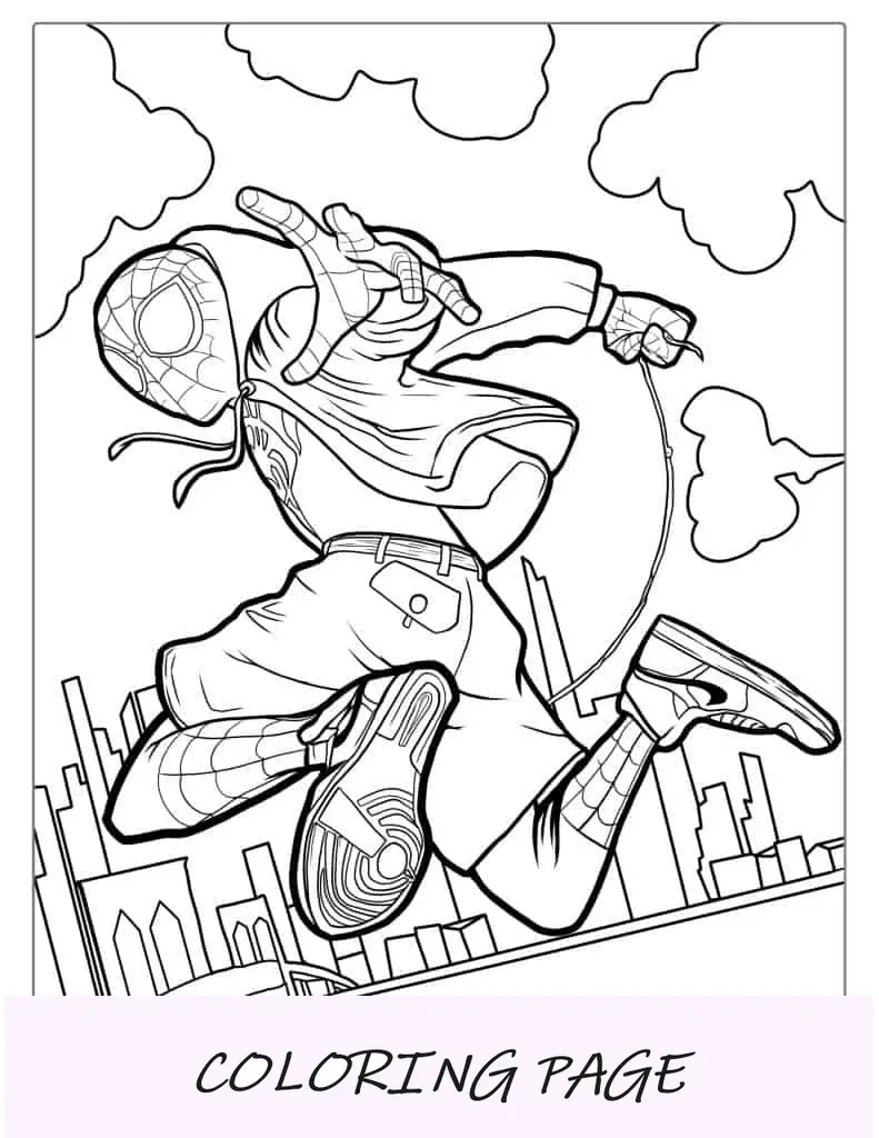 Pagina da colorare di Green Goblin Spider-Man