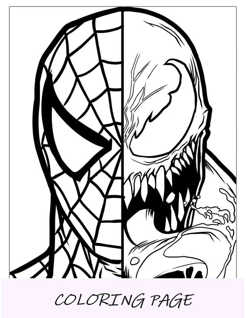 Immagine in evidenza delle pagine da colorare di Spider-Man