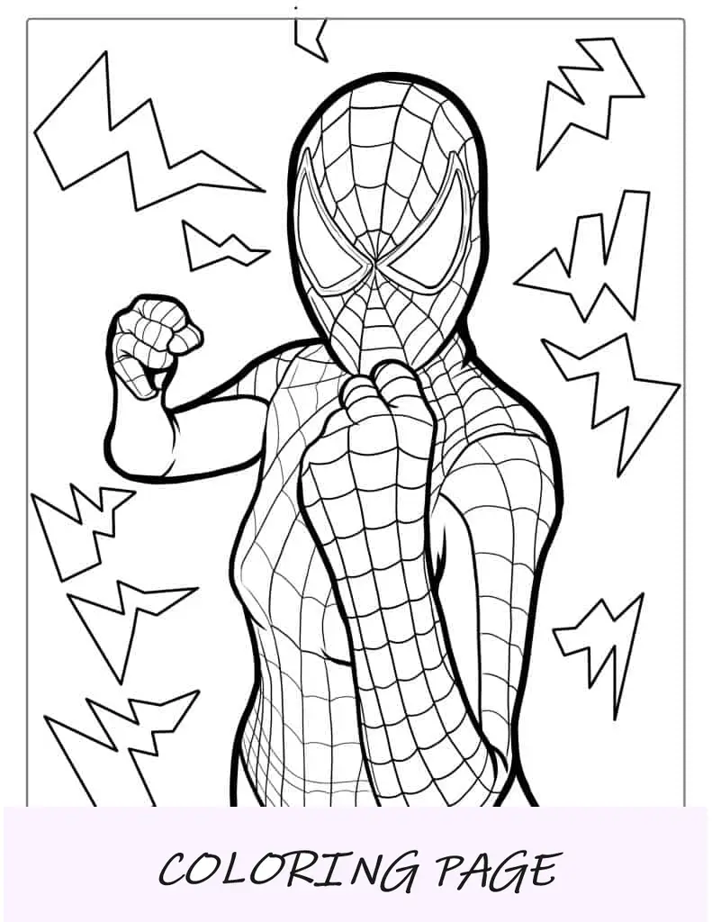 Colorazione dettagliata di Spider-Man e Venom per adulti