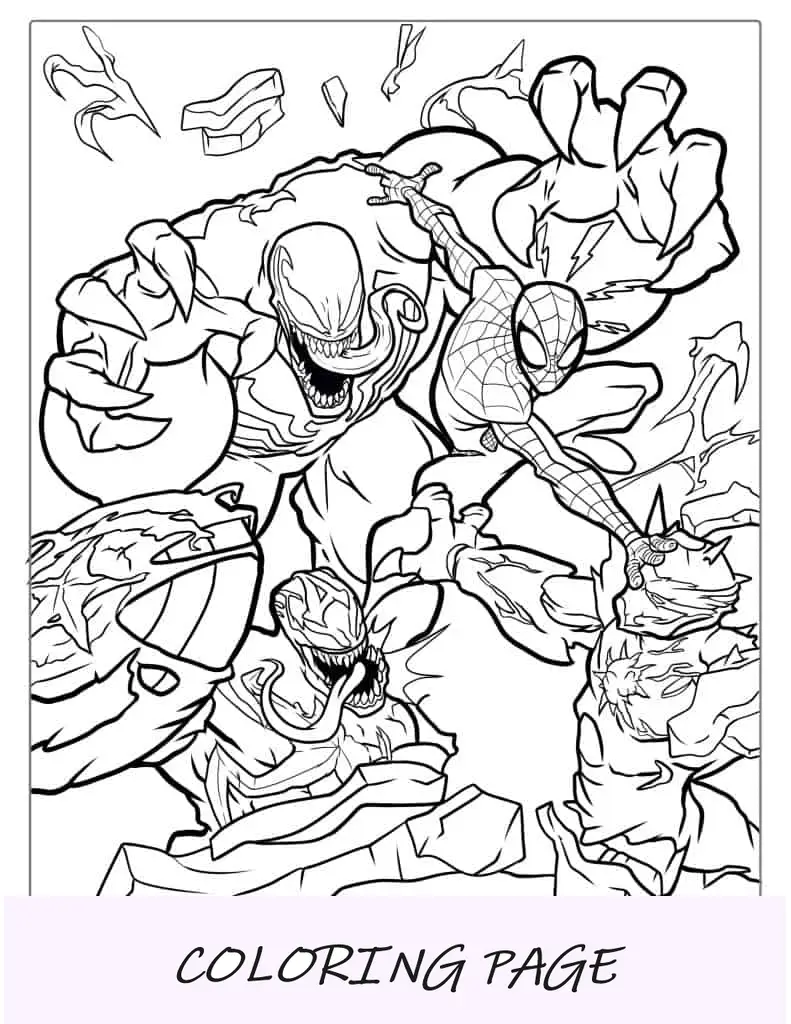 Spider-Man Vs Venom Marvel dettagliato