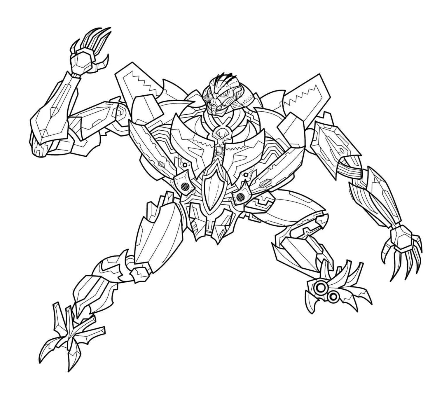 Megatron Transformers Coloring Pages