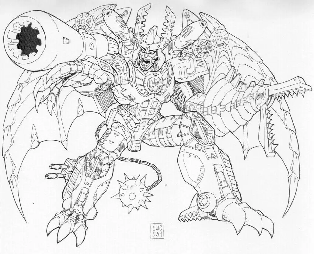 Megatron Coloring Pages