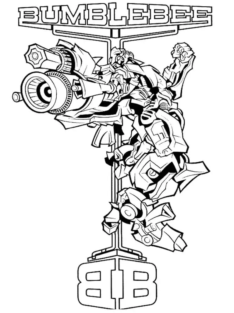 Bumblebee Transformers Coloring Page