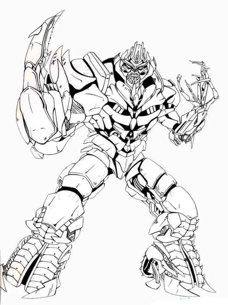 Transformers Villian Coloring Page